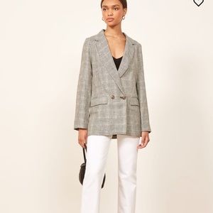 LAST CHANCE! Reformation Valero Houndstooth Blazer Jacket M